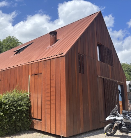 Weathered Steel Finish 